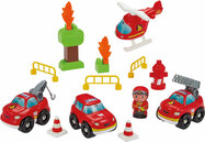 Ecoiffier Abrick - Valigetta con camion dei pompieri