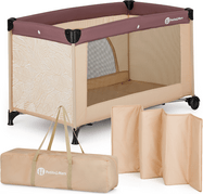 PETITE&amp;MARS Postieľka cestovná Nyja Urban Jungle Sand