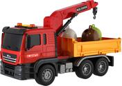 Camioncino servizi urbani plastica 27cm a frizione a batteria con luce con suono