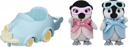 Sylvanian Families Dojenčki pingvin dvojčka z avtomobilčkom