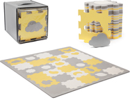 KINDERKRAFT SELECT Podložka penová puzzle Luno Shapes 185 x 165 cm Yellow, 30ks, Premium