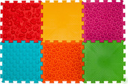 Ortek Masážna podložka „Ortek Mix Puzzle“ 6 prvkov Mäkká