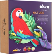 OKTO NATURE Výtvarná modelovací sada Papoušek Ara červený