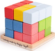 Bigjigs Toys Drevená skladacia kocka