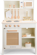 New Classic Toys Holzspielküche - weiß/rattan