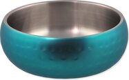 Miska Dog Fantasy s dvojitou stenou tyrkysová 12cm, 376ml