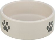 Miska Trixie keramická motiv packy šedá 0.8 l/o 16 cm