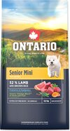 Krmivo Ontario Senior Mini Lamb &amp; Brown Rice 6,5kg