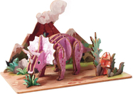GRAINE CREATIVE Modello 3D in legno Triceratopo