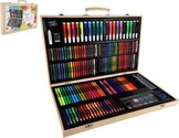 Sada na malovanie - Art box kreatívna sada 180ks v drevenom kufríku 47x30x4,5cm