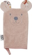 EKO Žinka bavlnená s uškami Bear Rose pink 20x15 cm