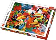 Trefl puzzle Farebné vtáky 500