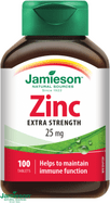 Jamieson cink 25 mg 100 tabletta