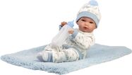 Llorens 63509 NEW BORN NIÑO - muñeca bebé realista con cuerpo de vinilo completo