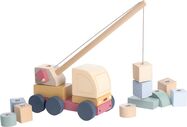 CUBIKA Pastel 15917 Autožeriav s magnetom - drevená skladačka 14 dielov