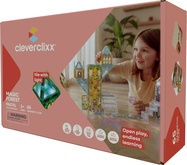 Cleverclixx – Ensemble de construction magnétique Magic Forest Pack Pastel - 65 pcs