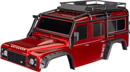 Traxxas karosérie TRX-4 Land Rover Defender červená (bezsponková)