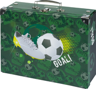 BAAGL Skladací školský kufrík Futbal s kovaním