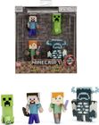 Set di 4 figure Minecraft 2,5''