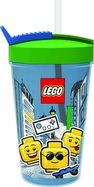 LEGO® ICONIC Boy pohár so slamkou - modrá / zelená