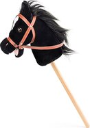 Hobby horse Baron, čierny kôň na tyči so zvukmi