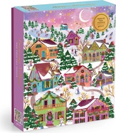 Galison Puzzle din folie Joy Laforme Sat înzăpezit 1000 de piese