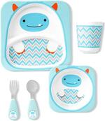 SKIP HOP Zoo Set regalo da pranzo in melamina Winter Yeti 6 m+