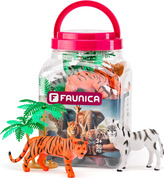 Safari-Tiere - Figuren-Set in MEGA-Röhre, 30 Figuren