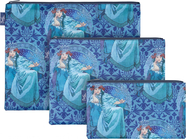 Set von 3 Täschchen Mucha - Hyazinthe