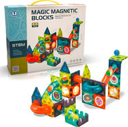 Guličková dráha - magnetická stavebnica (66 ks)