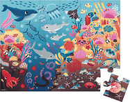 Janod Puzzle Magique Océan avec Lampe de Poche