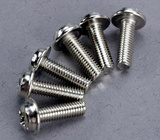 Tornillo cruzado Traxxas M3x20mm con collar de zinc. (6)