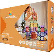 Cleverclixx Magnetická stavebnice Petite Pastel Pack – 36 ks