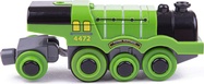 Bigjigs Rail Elektrická lokomotíva Flying Scotsman zelená