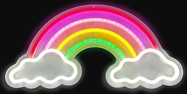 2Kids Toys Led neon light lampička Dúha s mrakmi