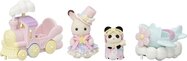 Sylvanian Families Lietadlo, vláčik a baby figúrky v zábavnom parku