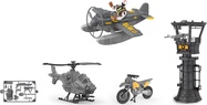 Vojenský set s lietadlom 21cm