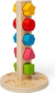 Bigjigs Toys Drevená veža s maticami a skrutkami