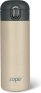 Termoska na tekutiny so silikónovým držiakom 400 ml, Cookie beige