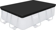 Bestway 58442 Obdĺžnikový kryt bazéna s rámom 282 x 196 cm, čierny