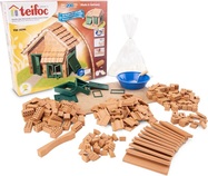 TEIFOC Baukasten Haus mit Ziegeldach 200 Teile