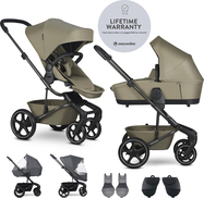 EASYWALKER Set XL kočík kombinovaný Harvey NXT s príslušenstvom Moss Green