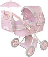 DeCuevas 85075 Faltbarer Puppenwagen mit Sonnenschirm und Tasche Sophie 2025 - 60 cm