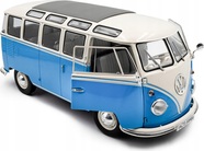 1:18 VOLKSWAGEN T1 SAMBA BLUE / WHITE 1962 - SOLIDO