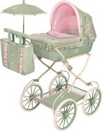DeCuevas 81068 Passeggino pieghevole per bambole con borsa e accessori Botanic 2026 – 81 cm