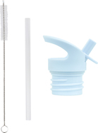 A Little Lovely Company - bouchon, brosse et paille pour bouteille en acier inoxydable - benne bascu