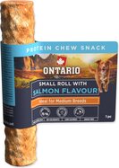 Ontario Protein csemege lazac ízű, kis rágótekercs 1db 12,7cm