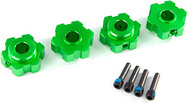 Butuc roată Traxxas aluminiu verde (4)