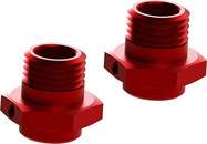 Arrma pesto kolesa 17 mm / 16,5 mm aluminijasto rdeče (2)
