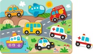 2Kids Toys Vkládacie puzzle Doprava